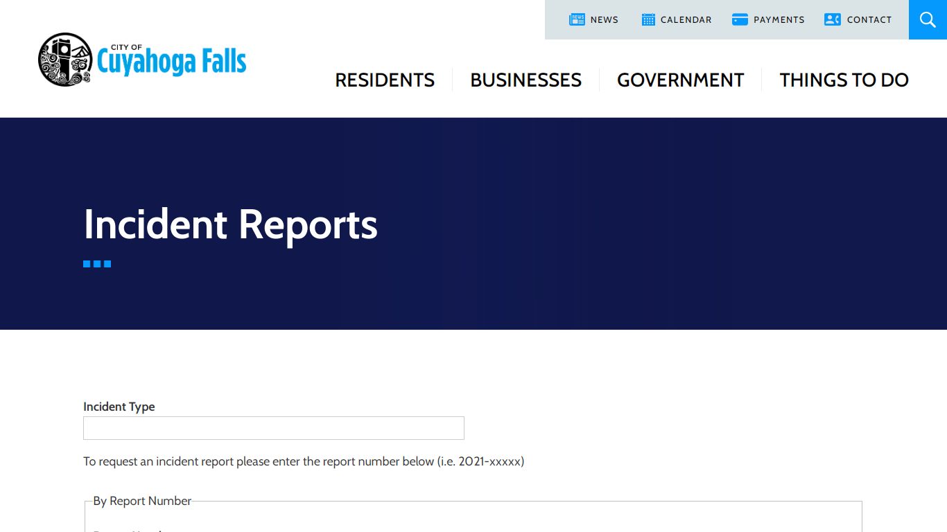 Incident Reports | City of Cuyahoga Falls